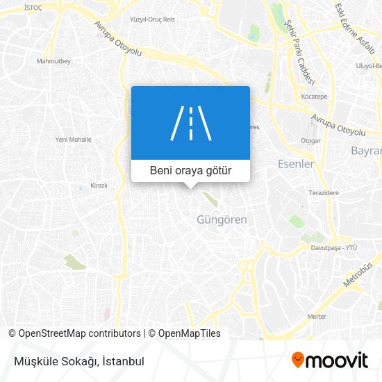 Müşküle Sokağı harita