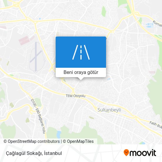 Çağlagül Sokağı harita