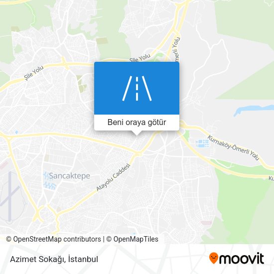 Azimet Sokağı harita