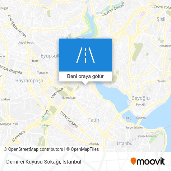 Demirci Kuyusu Sokağı harita