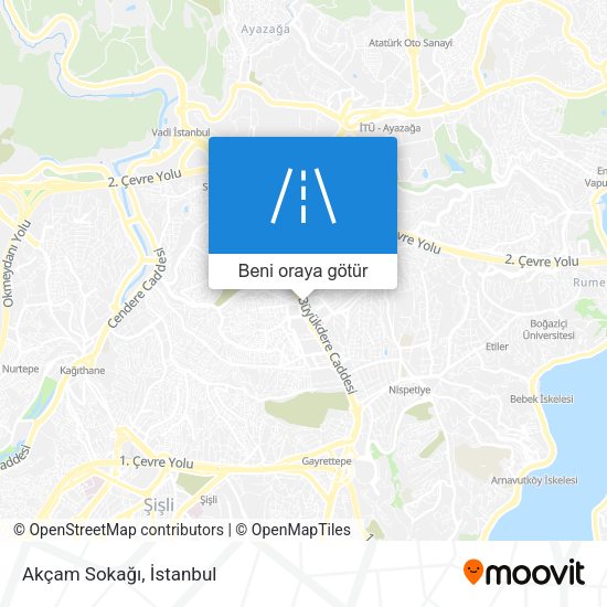 Akçam Sokağı harita