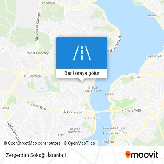 Zergerdan Sokağı harita