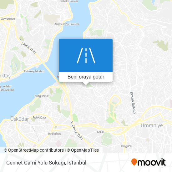 Cennet Cami Yolu Sokağı harita