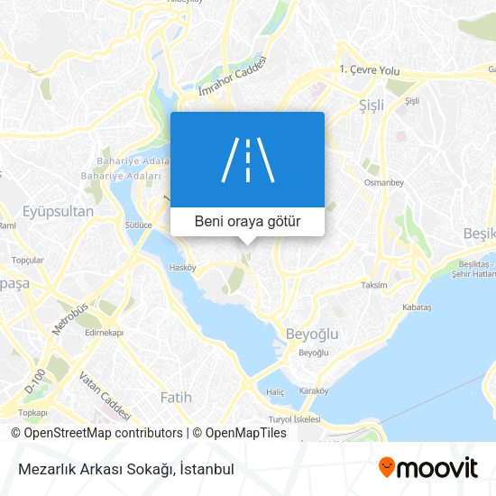 Mezarlık Arkası Sokağı harita
