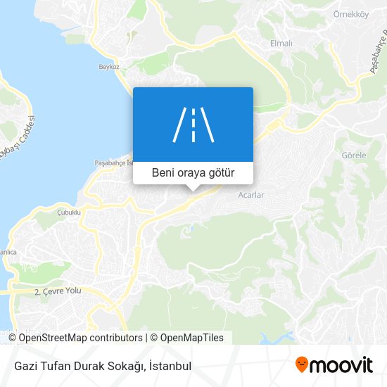 Gazi Tufan Durak Sokağı harita