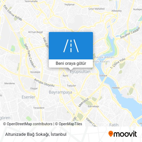 Altunizade Bağ Sokağı harita