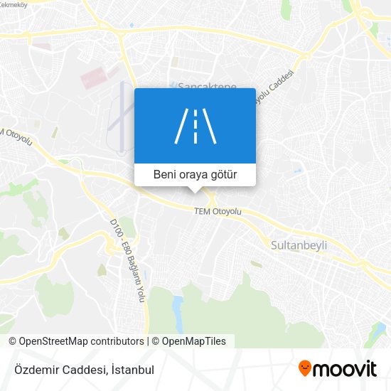 Özdemir Caddesi harita