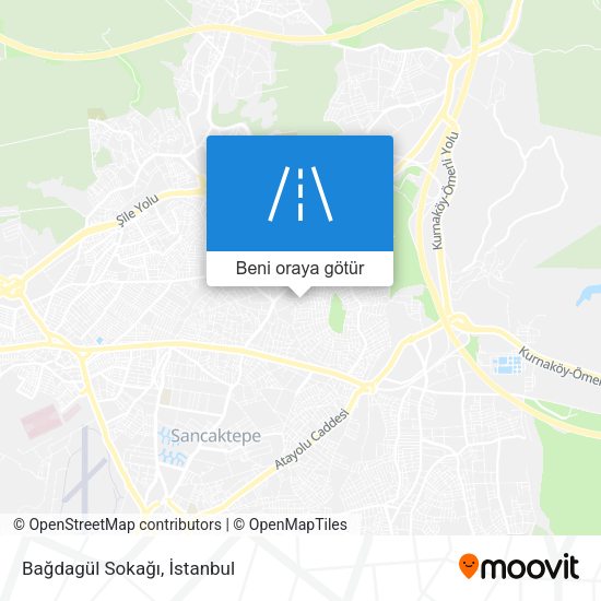 Bağdagül Sokağı harita