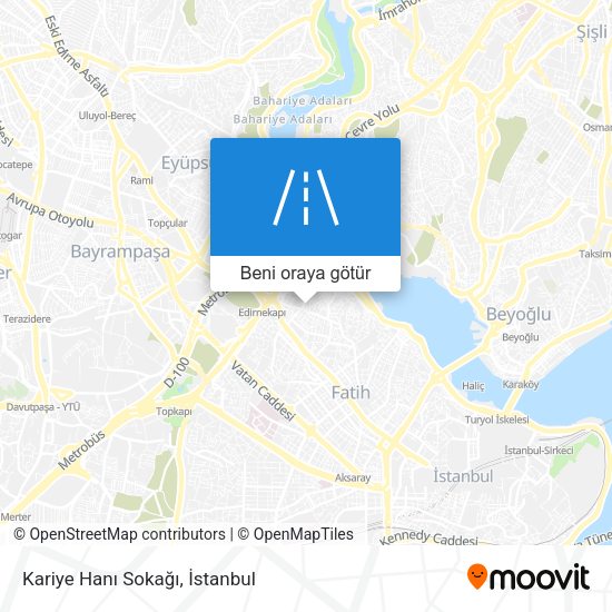 Kariye Hanı Sokağı harita