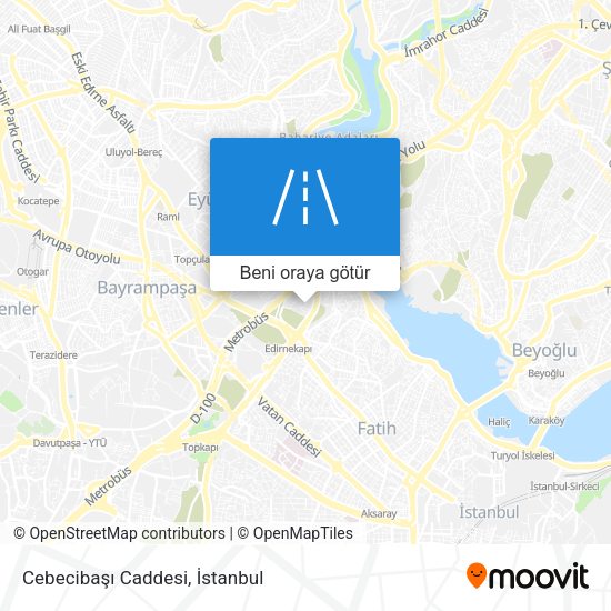 Cebecibaşı Caddesi harita