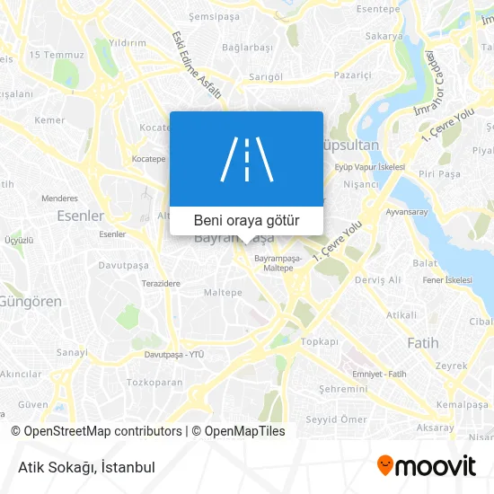 Otobüs, metro, minibüs / dolmuş, Metrobus veya tren ile Atik Sokağı ...