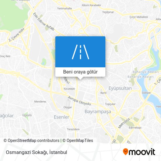 Osmangazi Sokağı harita