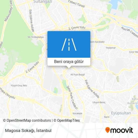 Magosa Sokağı harita