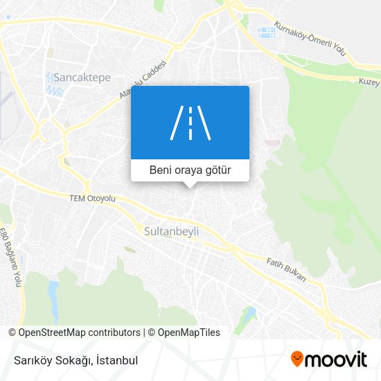 Sarıköy Sokağı harita