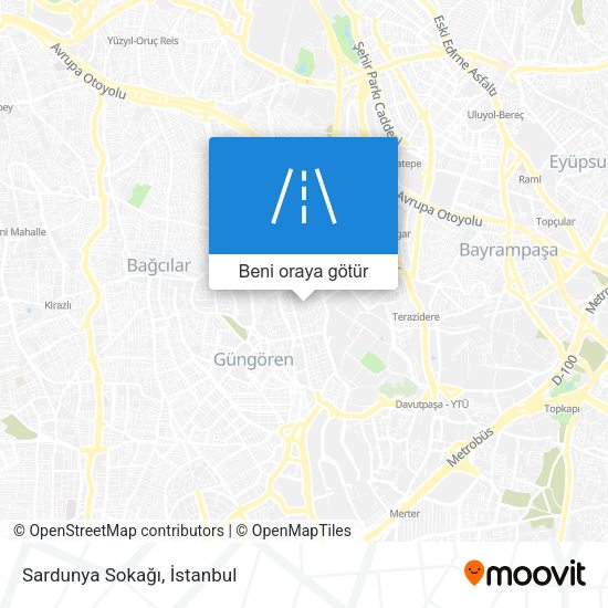 Sardunya Sokağı harita
