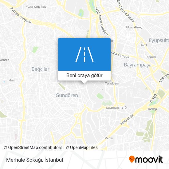 Merhale Sokağı harita