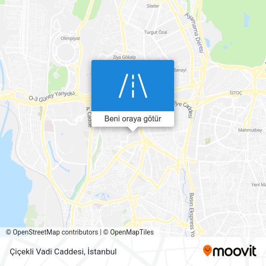Çiçekli Vadi Caddesi harita
