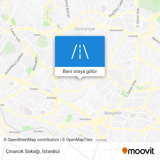 Çınarcık Sokağı harita