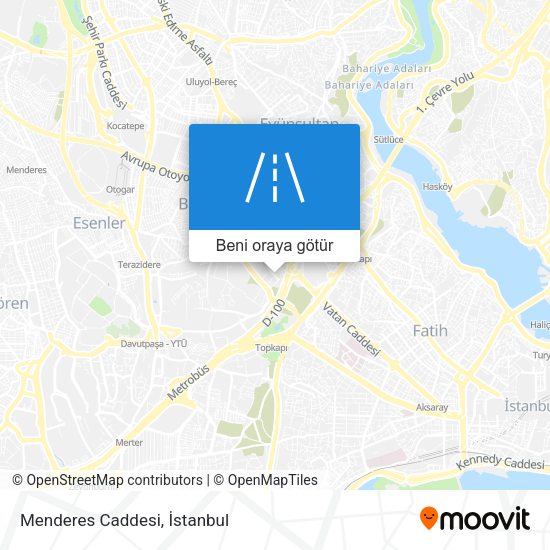 Menderes Caddesi harita