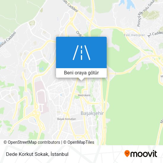 Dede Korkut Sokak harita