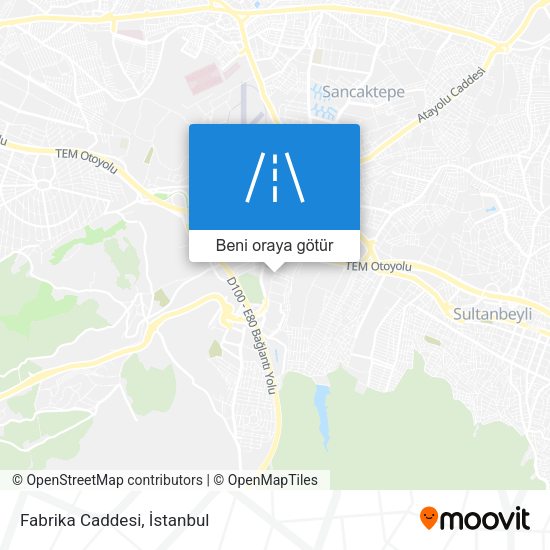 Fabrika Caddesi harita