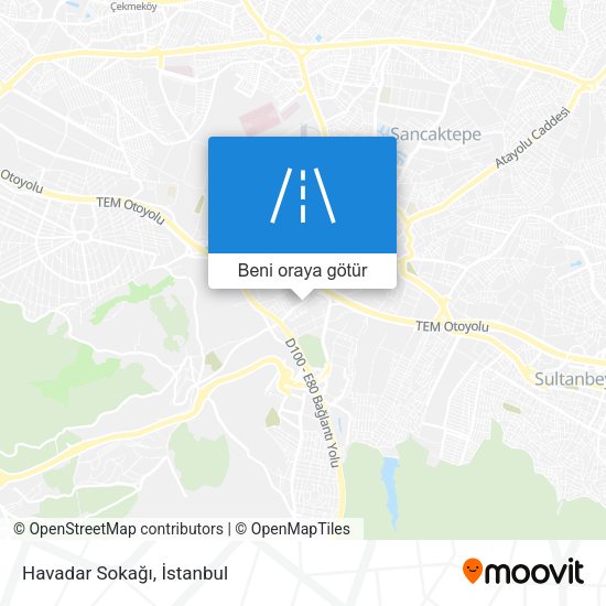 Havadar Sokağı harita