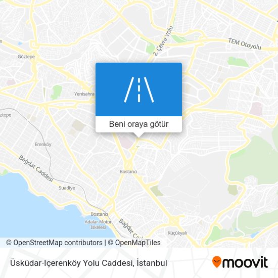 Üsküdar-Içerenköy Yolu Caddesi harita