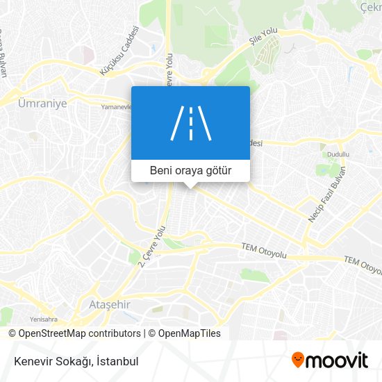 Kenevir Sokağı harita