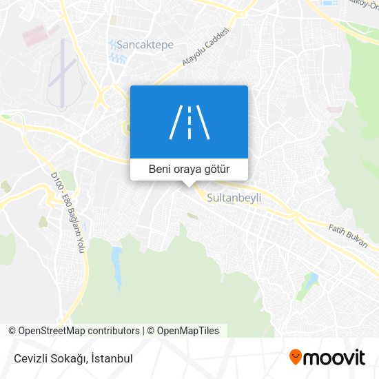 Cevizli Sokağı harita