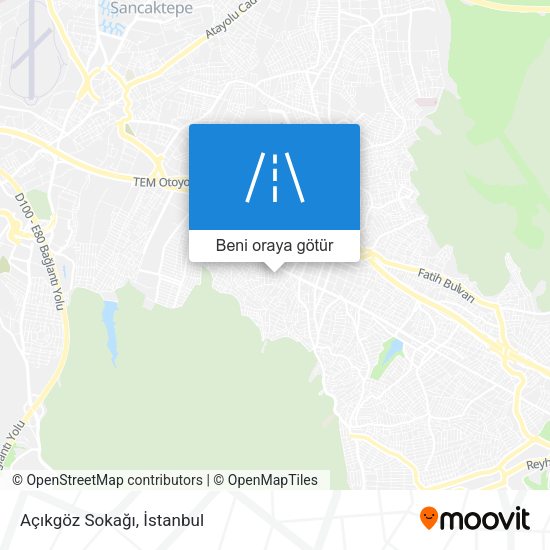 Açıkgöz Sokağı harita