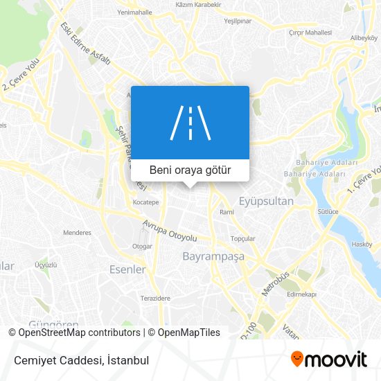 Cemiyet Caddesi harita