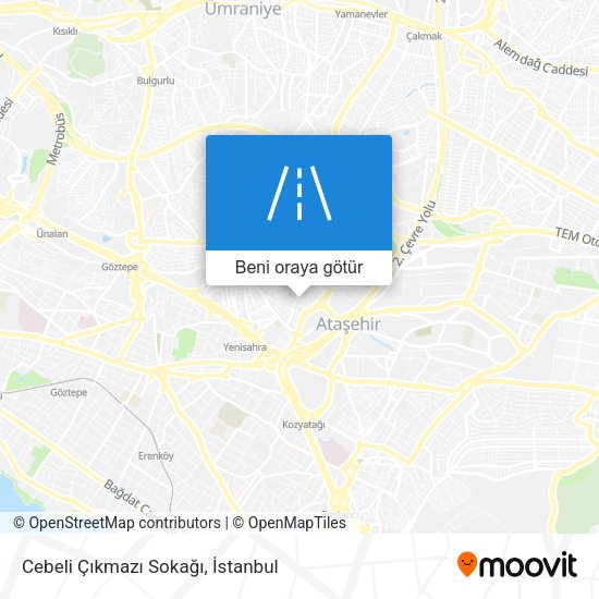 Cebeli Çıkmazı Sokağı harita