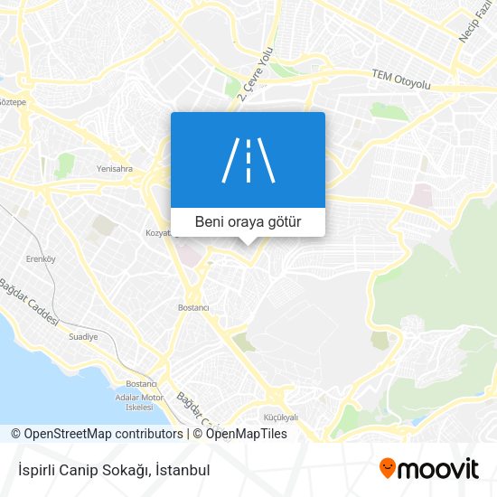 İspirli Canip Sokağı harita