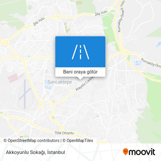 Akkoyunlu Sokağı harita