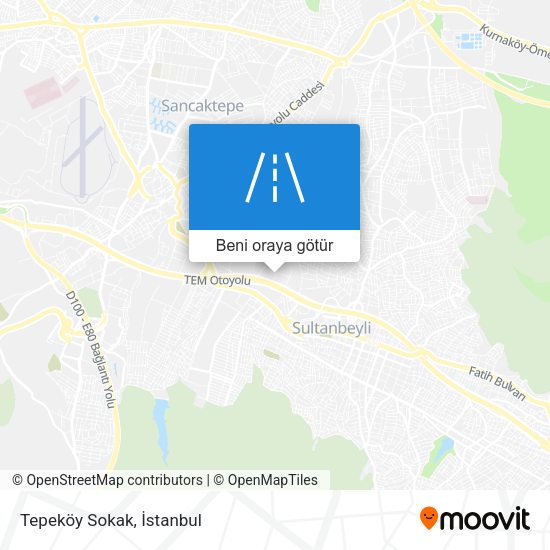 Tepeköy Sokak harita