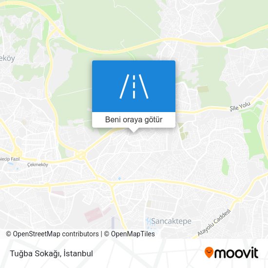 Tuğba Sokağı harita