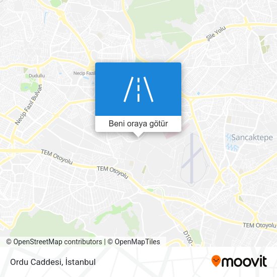 Ordu Caddesi harita