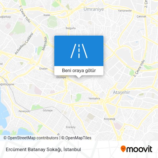 Ercüment Batanay Sokağı harita