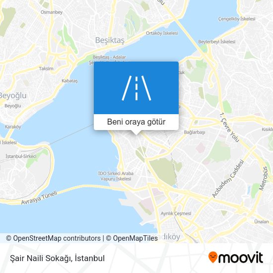 Şair Naili Sokağı harita
