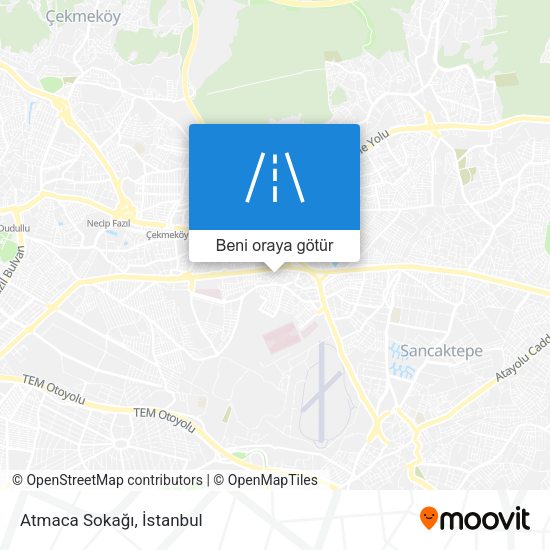 Atmaca Sokağı harita