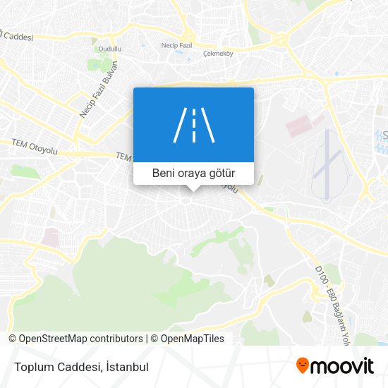 Toplum Caddesi harita