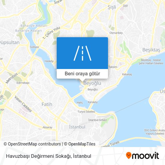 Havuzbaşı Değirmeni Sokağı harita