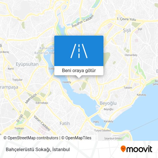 Bahçelerüstü Sokağı harita
