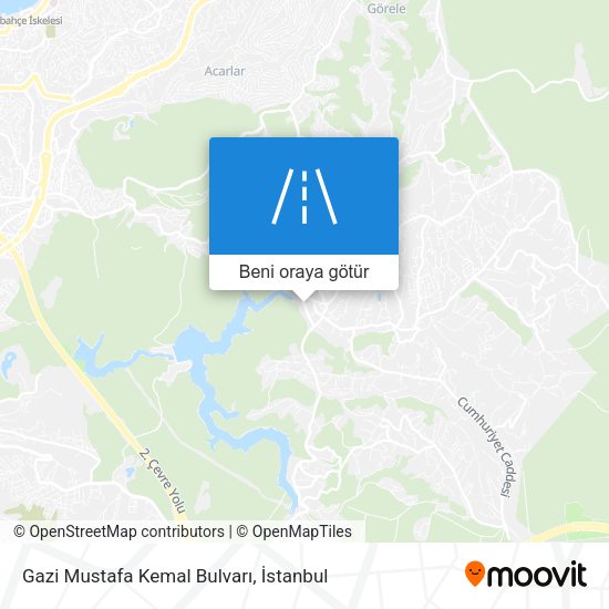 Gazi Mustafa Kemal Bulvarı harita