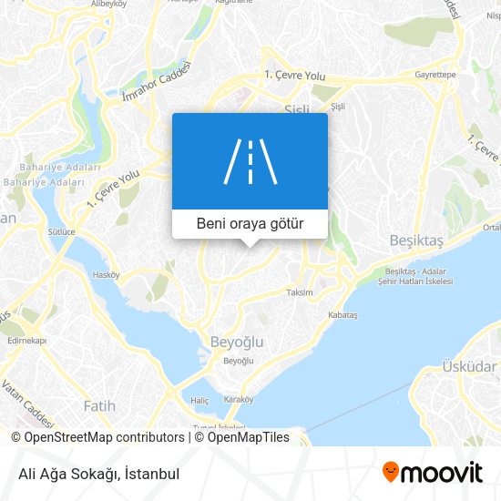 Ali Ağa Sokağı harita