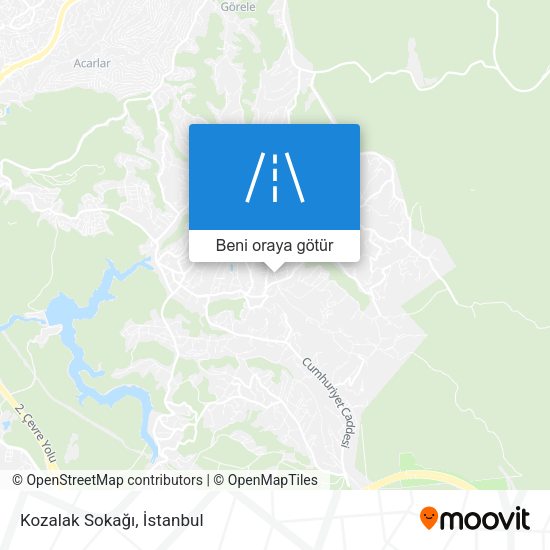 Kozalak Sokağı harita