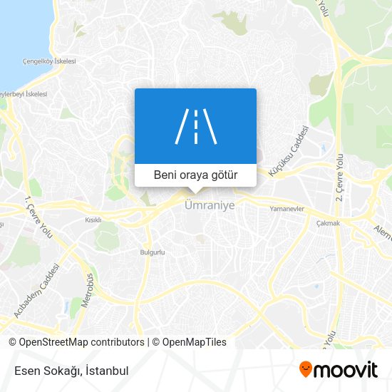 Esen Sokağı harita