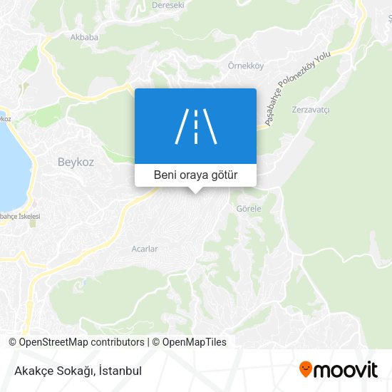 Akakçe Sokağı harita