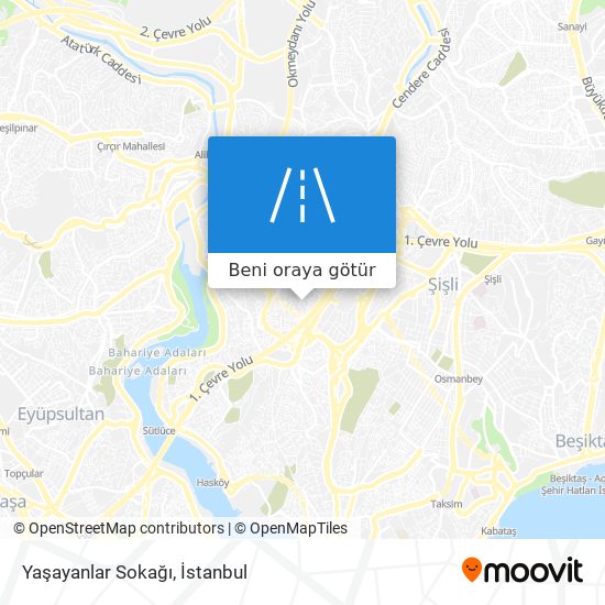 Yaşayanlar Sokağı harita