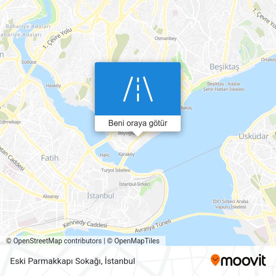 Eski Parmakkapı Sokağı harita